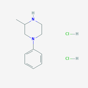 molecular formula C11H18Cl2N2 B1389149 3-Methyl-1-phenylpiperazine dihydrochloride CAS No. 1185299-85-7