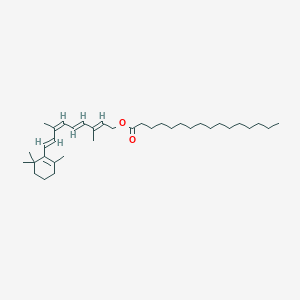 molecular formula C36H60O2 B138915 9-cis-Retinyl Palmitate CAS No. 34356-29-1