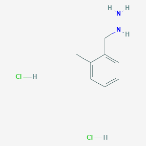 molecular formula C8H14Cl2N2 B1389155 (2-Methylbenzyl)hydrazine dihydrochloride CAS No. 1185294-85-2