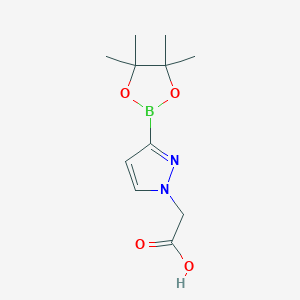 2-(3-(4,4,5,5-tetramethyl-1,3,2-dioxaborolan-2-yl)-1H-pyrazol-1-yl)acetic acid