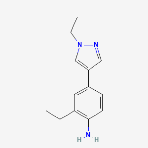 2-Ethyl-4-(1-ethylpyrazol-4-yl)aniline