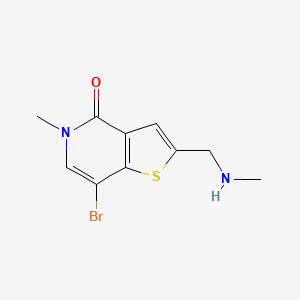 7-Bromo-5-methyl-2-(methylaminomethyl)thieno[3,2-c]pyridin-4-one