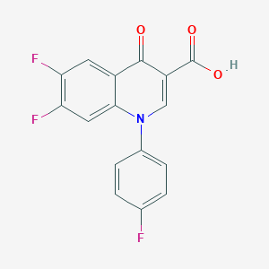 molecular formula C16H8F3NO3 B138917 6,7-二氟-1-(4-氟苯基)-4-氧代-1,4-二氢喹啉-3-羧酸 CAS No. 103994-99-6