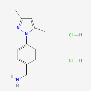 (4-(3,5-Dimethyl-1H-pyrazol-1-yl)phenyl)methanamine dihydrochloride