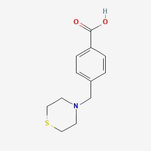 B1389178 4-(Thiomorpholin-4-ylmethyl)benzoic acid CAS No. 414892-27-6