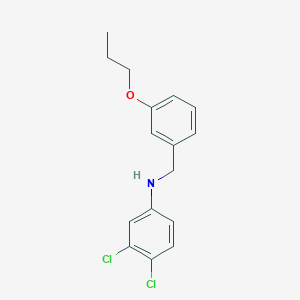 molecular formula C16H17Cl2NO B1389185 3,4-Dichloro-N-(3-propoxybenzyl)aniline CAS No. 1040689-15-3
