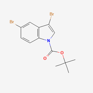 molecular formula C13H13Br2NO2 B1389188 1-Boc-3,5-Dibromoindole CAS No. 914349-23-8
