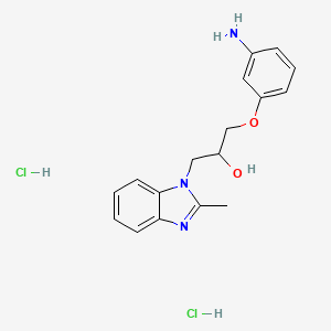 1-(3-Amino-phenoxy)-3-(2-methyl-benzoimidazol-1-YL)-propan-2-OL dihydrochloride