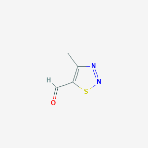 molecular formula C4H4N2OS B138919 4-甲基-1,2,3-噻二唑-5-甲醛 CAS No. 127108-66-1