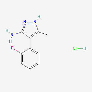 4-(2-Fluorophenyl)-3-methyl-1H-pyrazol-5-amine hydrochloride