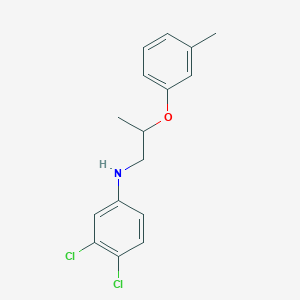 B1389205 3,4-Dichloro-N-[2-(3-methylphenoxy)propyl]aniline CAS No. 1040688-80-9