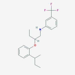 B1389209 N-{2-[2-(Sec-butyl)phenoxy]butyl}-3-(trifluoromethyl)aniline CAS No. 1040685-40-2