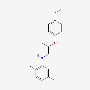 molecular formula C19H25NO B1389214 N-[2-(4-Ethylphenoxy)propyl]-2,5-dimethylaniline CAS No. 1040687-68-0
