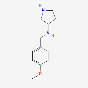 N-[(4-methoxyphenyl)methyl]pyrrolidin-3-amine