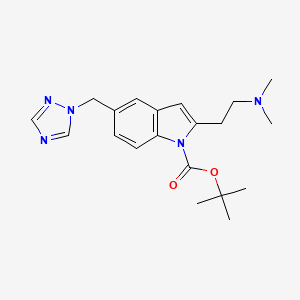 Tert-butyl 2-[2-(dimethylamino)ethyl]-5-(1,2,4-triazol-1-ylmethyl)indole-1-carboxylate