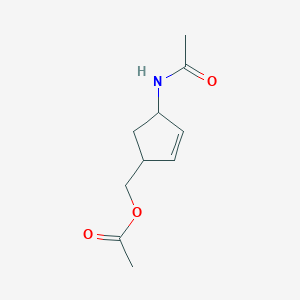 (4-Acetamidocyclopent-2-en-1-yl)methyl acetate