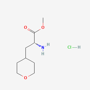 methyl (2R)-2-amino-3-tetrahydropyran-4-yl-propanoate;hydrochloride