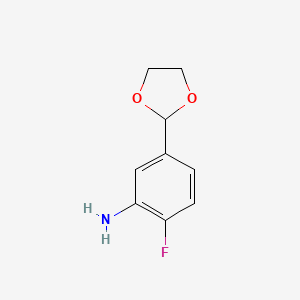 5-(1,3-Dioxolan-2-yl)-2-fluoroaniline