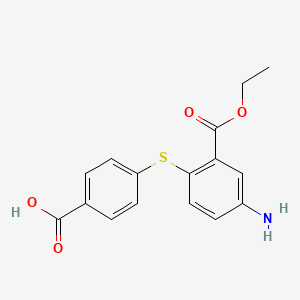 4-(4-Amino-2-ethoxycarbonylphenyl)sulfanylbenzoic acid