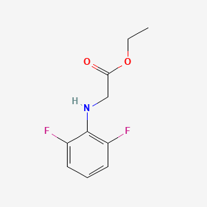 molecular formula C10H11F2NO2 B13892259 Ethyl 2-(2,6-difluoroanilino)acetate 