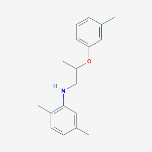 molecular formula C18H23NO B1389226 2,5-Dimethyl-N-[2-(3-methylphenoxy)propyl]aniline CAS No. 1040687-41-9