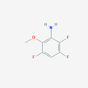 molecular formula C7H6F3NO B13892289 2,3,5-Trifluoro-6-methoxyaniline CAS No. 1806587-67-6