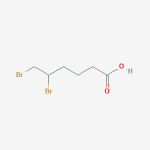 molecular formula C6H10Br2O2 B13892293 5,6-dibromohexanoic Acid 