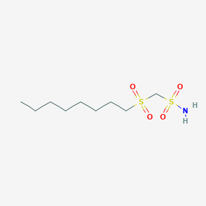 molecular formula C9H21NO4S2 B13892318 (Octane-1-sulfonyl)-methanesulfonamide 