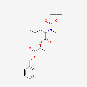 (R)-1-(Benzyloxy)-1-oxopropan-2-yl N-(tert-butoxycarbonyl)-N-methyl-L-leucinate