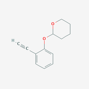 molecular formula C13H14O2 B13892340 2-(2-ethynylphenoxy)tetrahydro-2H-pyran CAS No. 125130-98-5