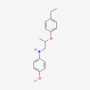 molecular formula C18H23NO2 B1389239 N-[2-(4-Ethylphenoxy)propyl]-4-methoxyaniline CAS No. 1040688-11-6