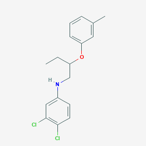 molecular formula C17H19Cl2NO B1389241 3,4-Dichloro-N-[2-(3-methylphenoxy)butyl]aniline CAS No. 1040688-94-5