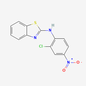 molecular formula C13H8ClN3O2S B13892410 N-(2-chloro-4-nitrophenyl)-1,3-benzothiazol-2-amine 