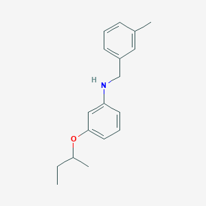 molecular formula C18H23NO B1389245 3-(Sec-butoxy)-N-(3-methylbenzyl)aniline CAS No. 1040685-74-2