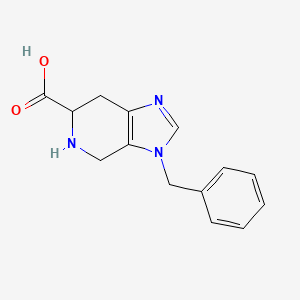 molecular formula C14H15N3O2 B13892465 3-Benzyl-4,5,6,7-tetrahydroimidazo[4,5-c]pyridine-6-carboxylic acid 