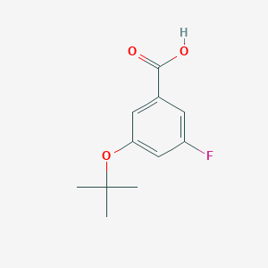 molecular formula C11H13FO3 B13892487 3-(tert-Butoxy)-5-fluorobenzoic acid CAS No. 1369915-63-8