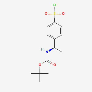 Tert-butyl (R)-(1-(4-(chlorosulfonyl)phenyl)ethyl)carbamate