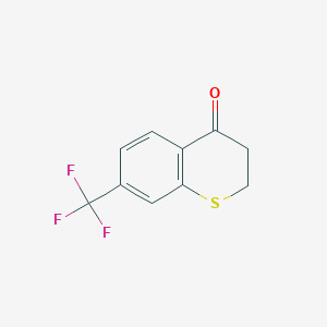 molecular formula C10H7F3OS B13892496 7-trifluoromethyl-2,3-dihydro-4H-1-benzothiopyran-4-one 