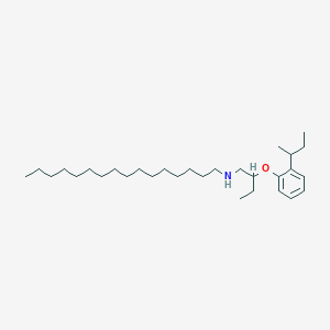 molecular formula C30H55NO B1389250 N-{2-[2-(Sec-butyl)phenoxy]butyl}-1-hexadecanamine CAS No. 1040688-22-9