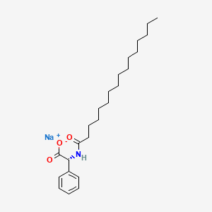 molecular formula C24H38NNaO3 B13892507 N-Hexadecanoyl-D-phenylglycine sodiuM salt 