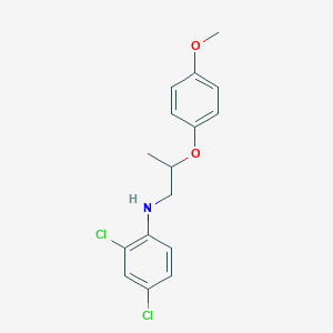 molecular formula C16H17Cl2NO2 B1389252 2,4-Dichloro-N-[2-(4-methoxyphenoxy)propyl]aniline CAS No. 1040690-50-3