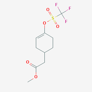 Methyl 2-(4-(trifluoromethylsulfonyloxy)cyclohex-3-enyl)acetate