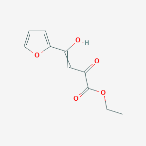 molecular formula C10H10O5 B1389255 Ethyl 4-(furan-2-yl)-4-hydroxy-2-oxobut-3-enoate CAS No. 99059-30-0