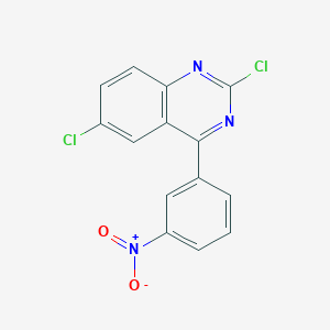 molecular formula C14H7Cl2N3O2 B13892568 2,6-dichloro-4-(3-nitrophenyl)Quinazoline 