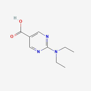 molecular formula C9H13N3O2 B1389258 2-(Diethylamino)pyrimidine-5-carboxylic acid CAS No. 927803-51-8