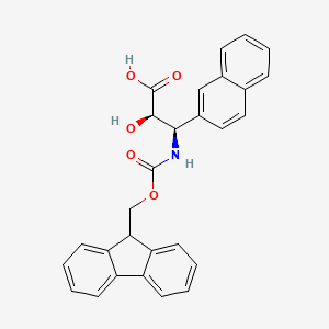 (2R,3R)-3-((((9H-Fluoren-9-yl)methoxy)carbonyl)amino)-2-hydroxy-3-(naphthalen-2-yl)propanoic acid