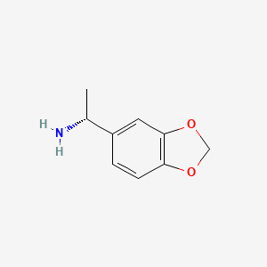 B1389263 (1R)-1-(2H-1,3-benzodioxol-5-yl)ethan-1-amine CAS No. 210488-54-3