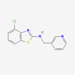 molecular formula C13H10ClN3S B1389269 4-chloro-N-(pyridin-3-ylmethyl)-1,3-benzothiazol-2-amine CAS No. 941867-28-3