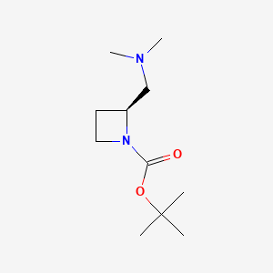 tert-butyl (2S)-2-[(dimethylamino)methyl]azetidine-1-carboxylate