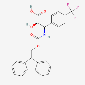 (2R,3R)-3-((((9H-Fluoren-9-yl)methoxy)carbonyl)amino)-2-hydroxy-3-(4-(trifluoromethyl)phenyl)propanoic acid